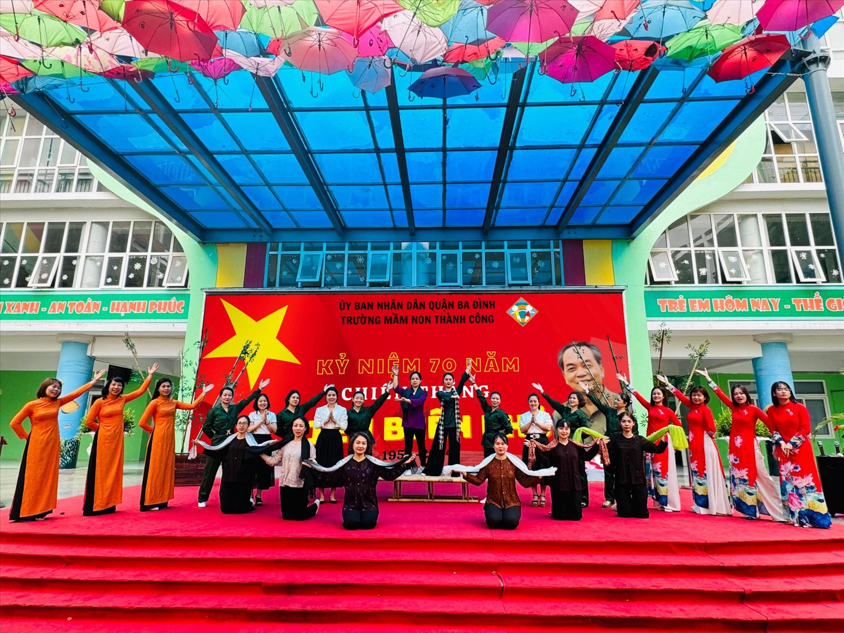 Trường Mầm non Thành Công chào mừng 70 năm chiến thắng Điện Biên Phủ(07/05/1954 - 07/05/2024)